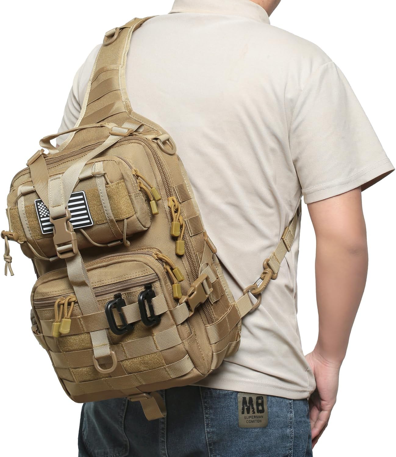 Lemubeane Mochila táctica para el hombro, mochila militar para rove...