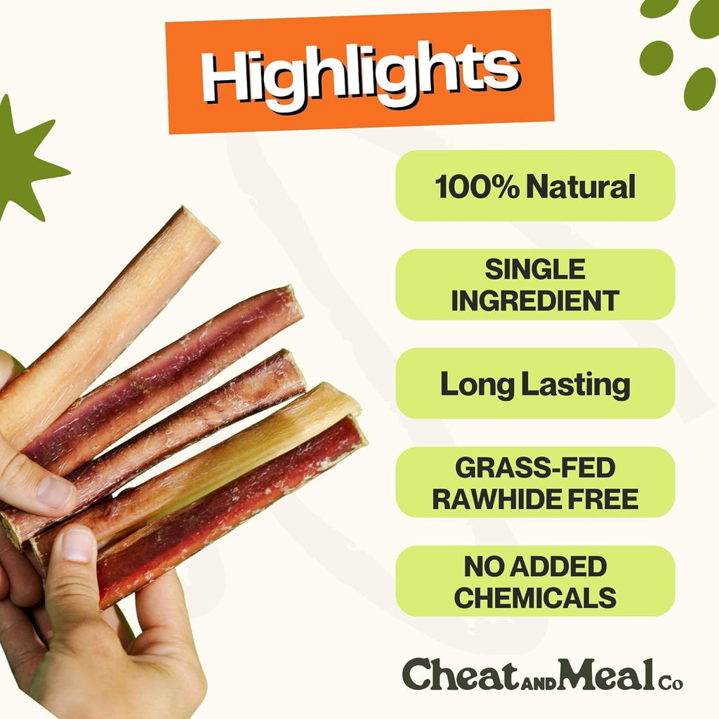 Cheat and Meal Co Bully Sticks - Juguetes masticables para masticad...