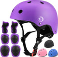 Juego de casco para niños con rodilleras, coderas y muñequeras, cas...