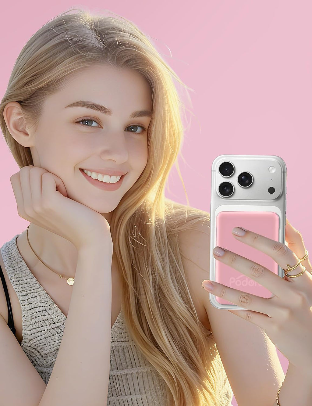 podoru Paquete de batería Magsafe, banco de energía magnético de 10...
