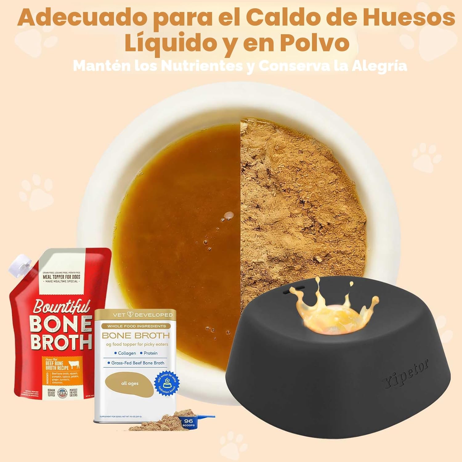 Yipetor Cuencos de alimentación lenta para perros para golosinas lí...