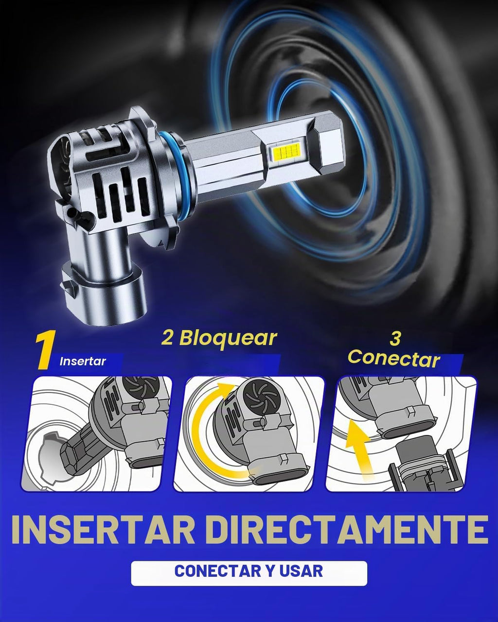 AUTOONE Bombillas 9005 9006, 120,000 lúmenes, 10X, ultra brillantes...