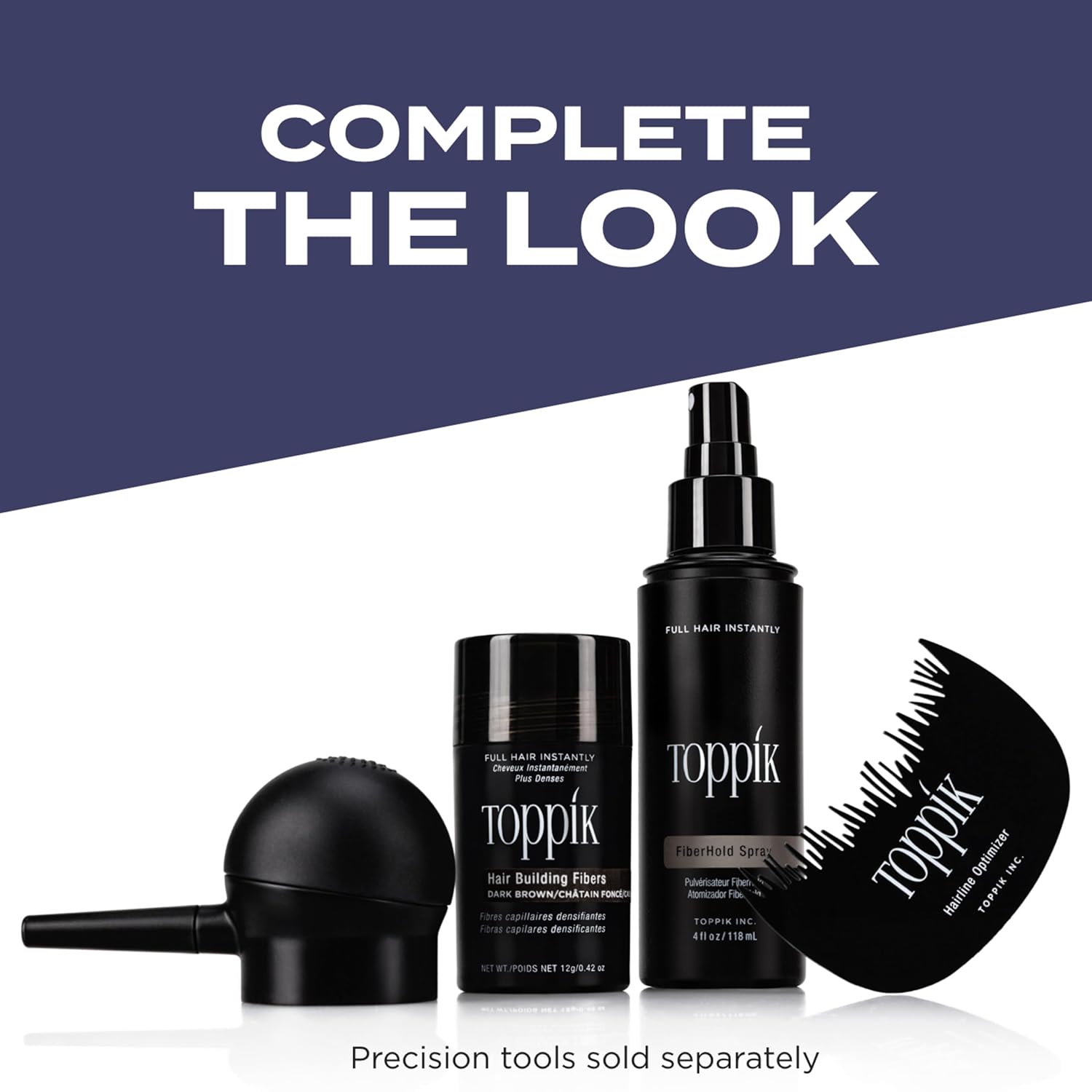Toppik Hair Building Fibers, rellena el cabello fino o adelgazado a...