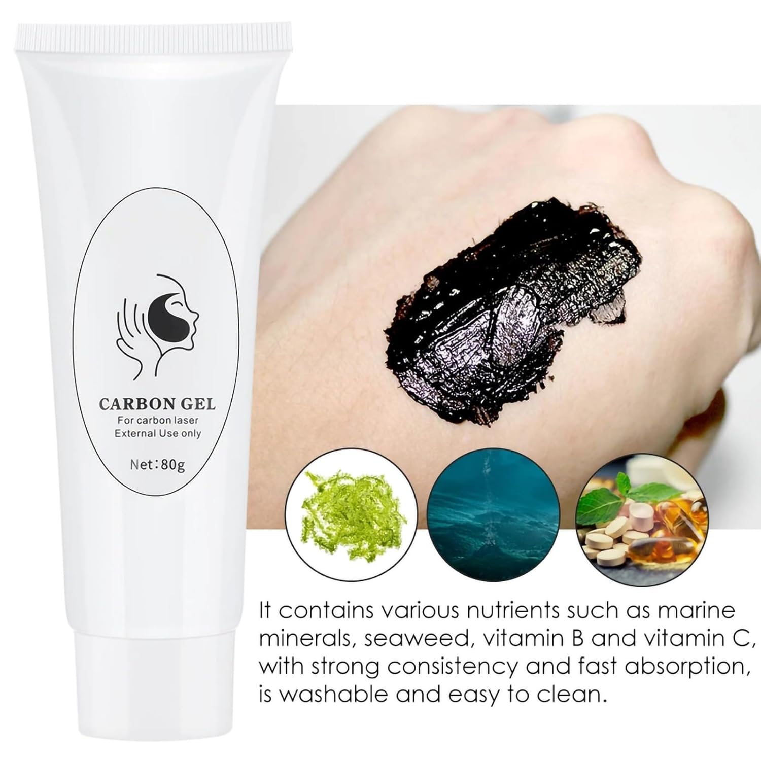 Gel de pelado de carbono, gel para depilación láser, cuidado de la...