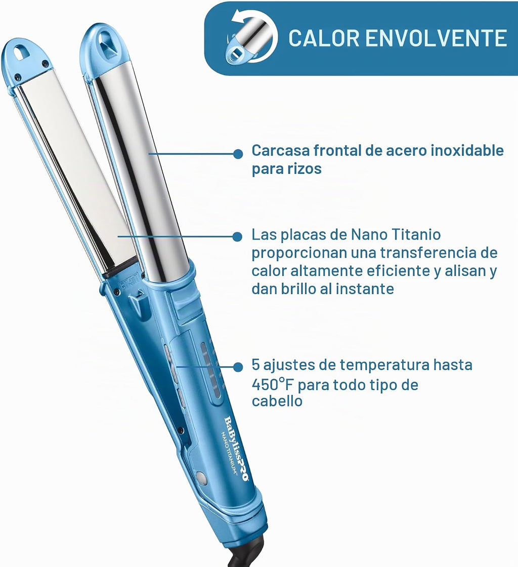 BaBylissPRO Plancha de Peinado de Acero Inoxidable Ultra-Elegante d...