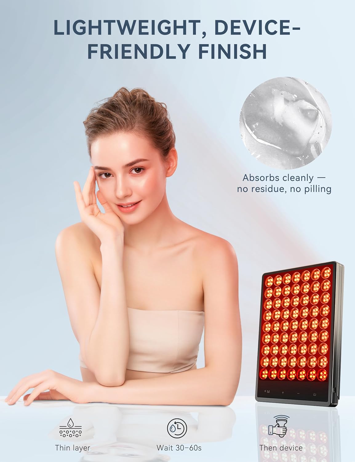 Suero de Terapia de Luz Roja para el Rostro \u2013 Potenciador de A...