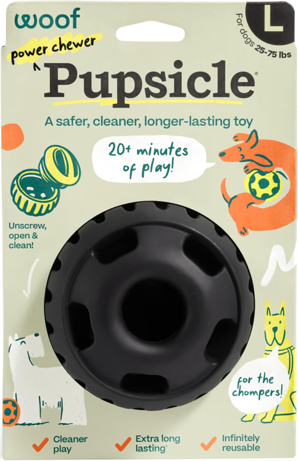 WOOF Power Chewer Pupsicle - Juguetes masticables duraderos y de la...