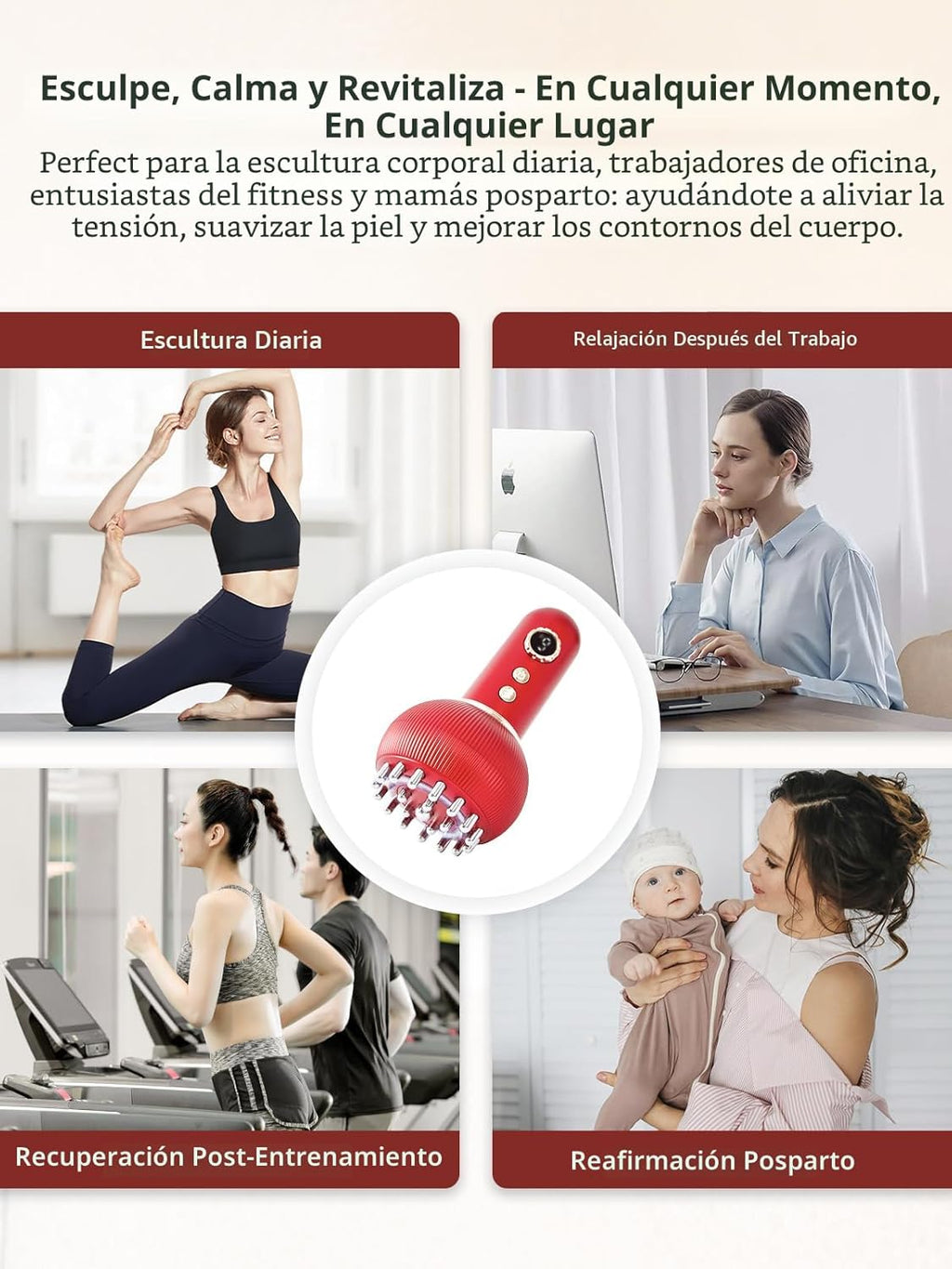 Paiaito Masajeador de drenaje linfático y herramienta de masaje ant...
