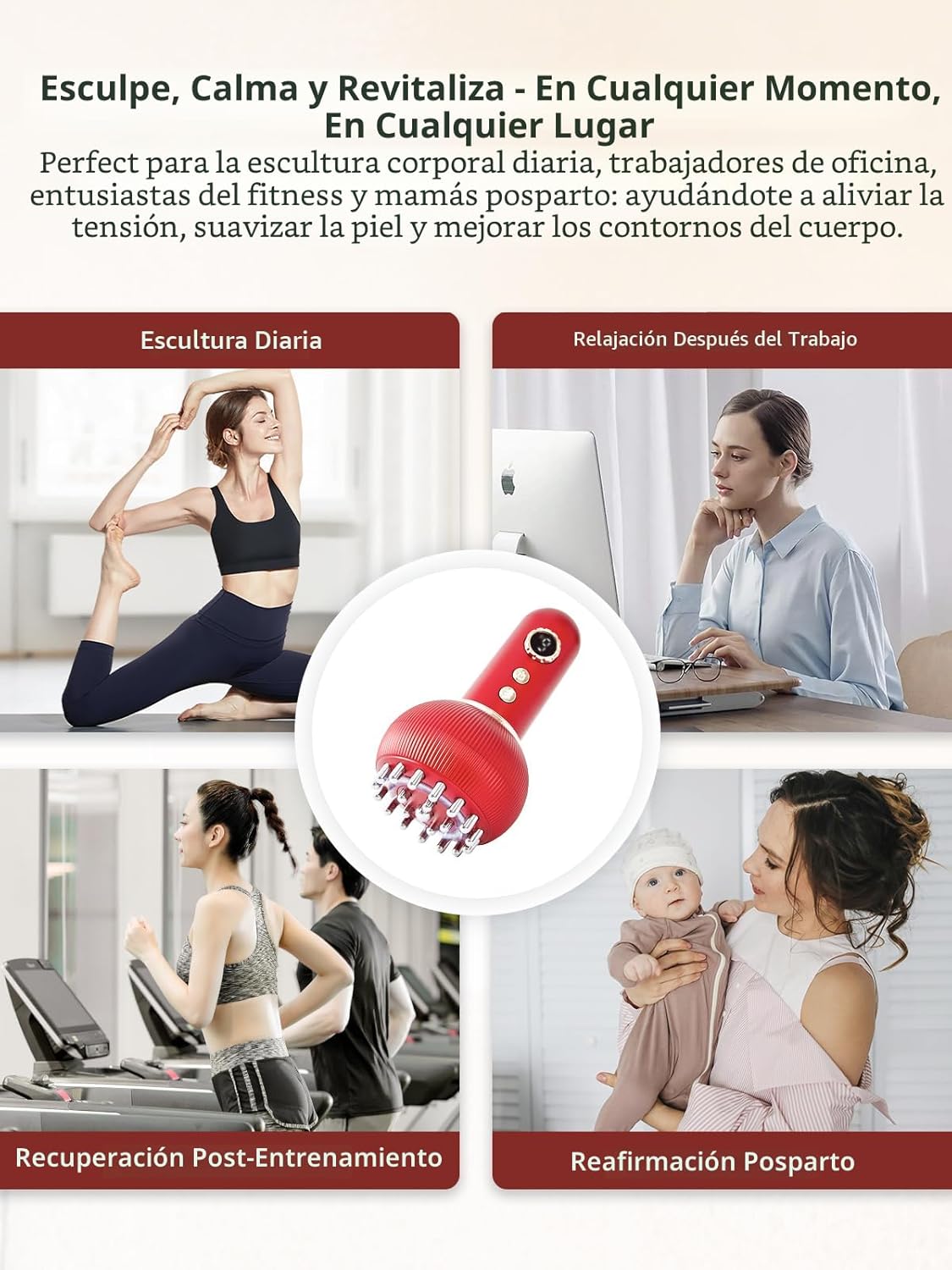 Paiaito Masajeador de drenaje linfático y herramienta de masaje ant...