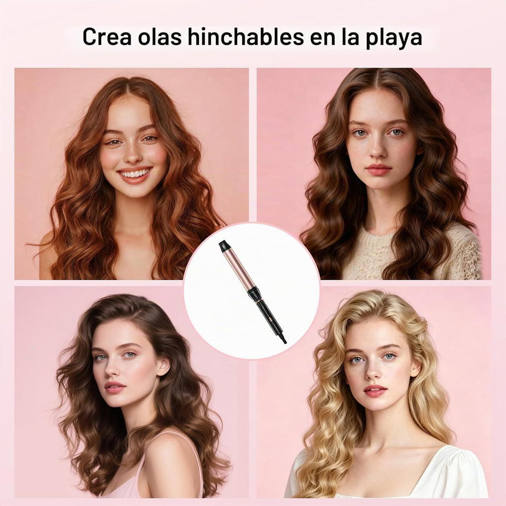 Hahahope Varita rizadora de 1 1\/4 pulgadas para ondas de playa hin...