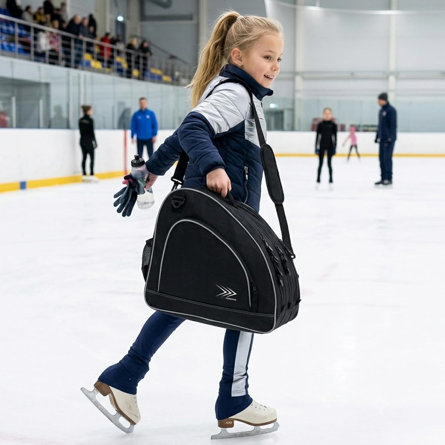WENDING FORWARD Bolsa de patinaje para hielo, en línea, patines de...