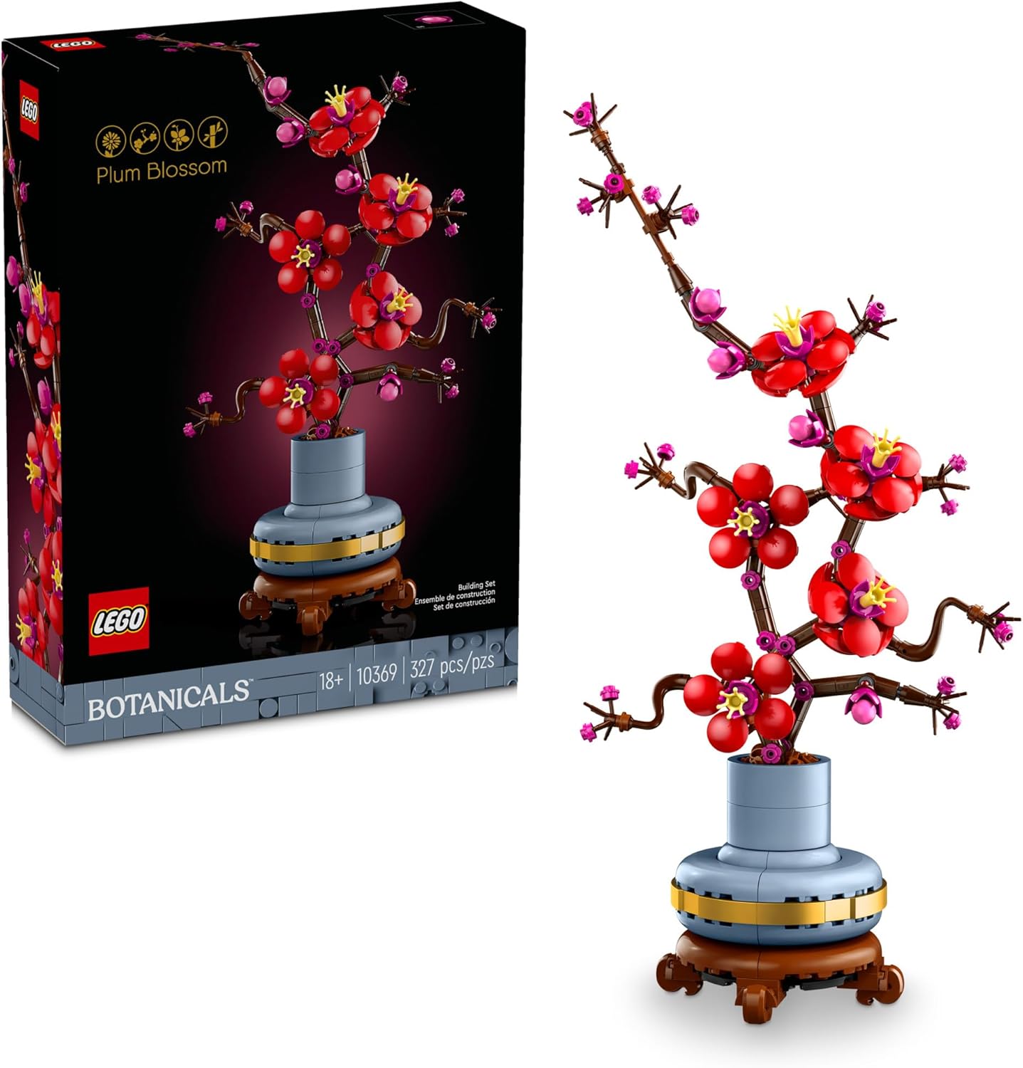 LEGO Botanicals - Juegos de construcción de flores de ciruela artif...