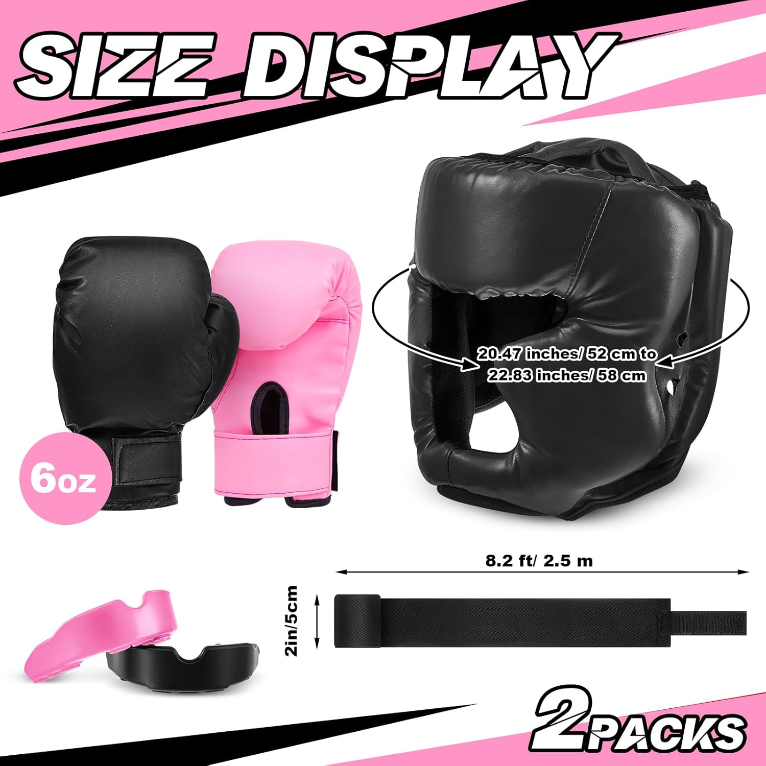 Kanayu Juego de 12 piezas de equipo de boxeo para niños principiant...