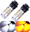 3157 3057 3357 4157 - Bombillas LED de señal de giro blanco amarill...