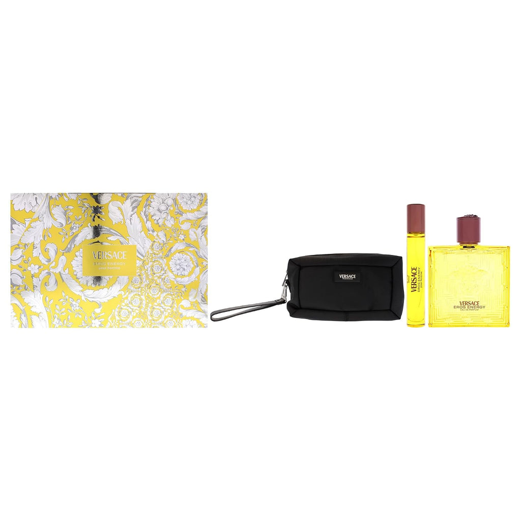 Versace Eros Energy by Versace - Juego de regalo de 3 piezas de 3.4...