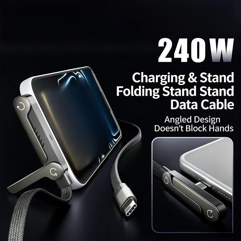Cable de carga invisible, cable de carga rápida PD de 240 W para es...