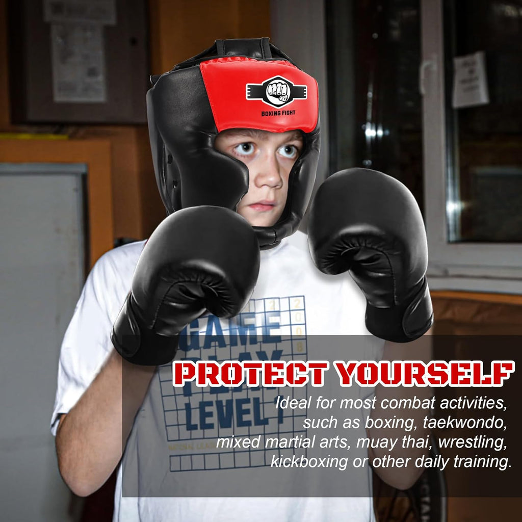 YORWHIN Protector de cabeza de combate con guantes - Casco de segur...