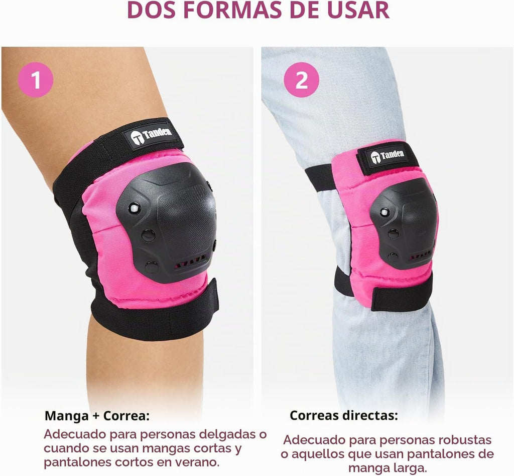 Tanden Equipo de Protección para Patineta, Juego de Almohadillas pa...