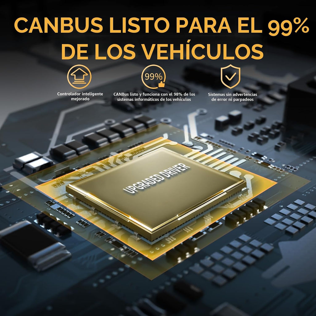 WISONDAP Bombillas 6500K blanco frío 60000LM 900% más brillante, Pl...