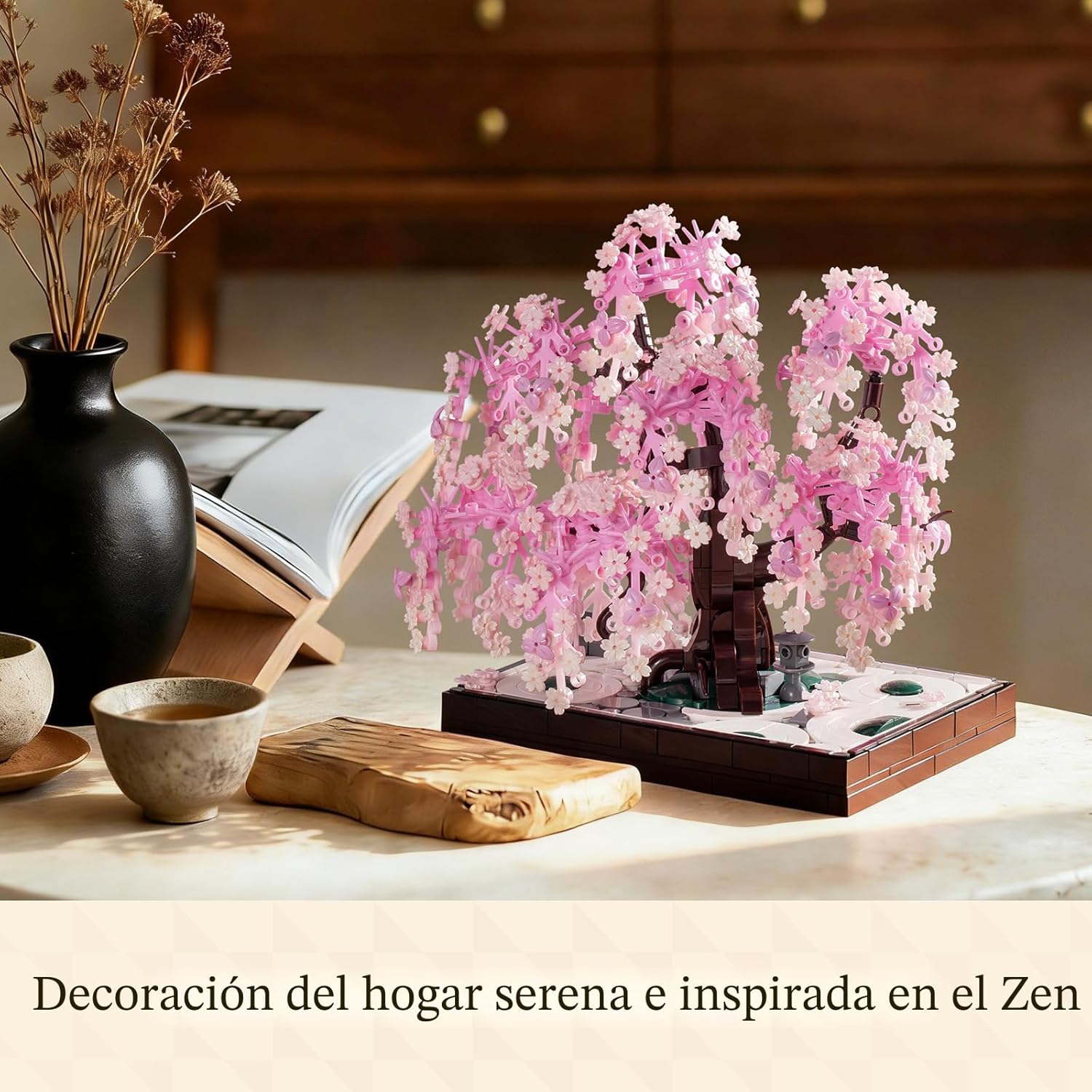 Wise Block - Juego de bloques de construcción de árbol de cerezo pa...