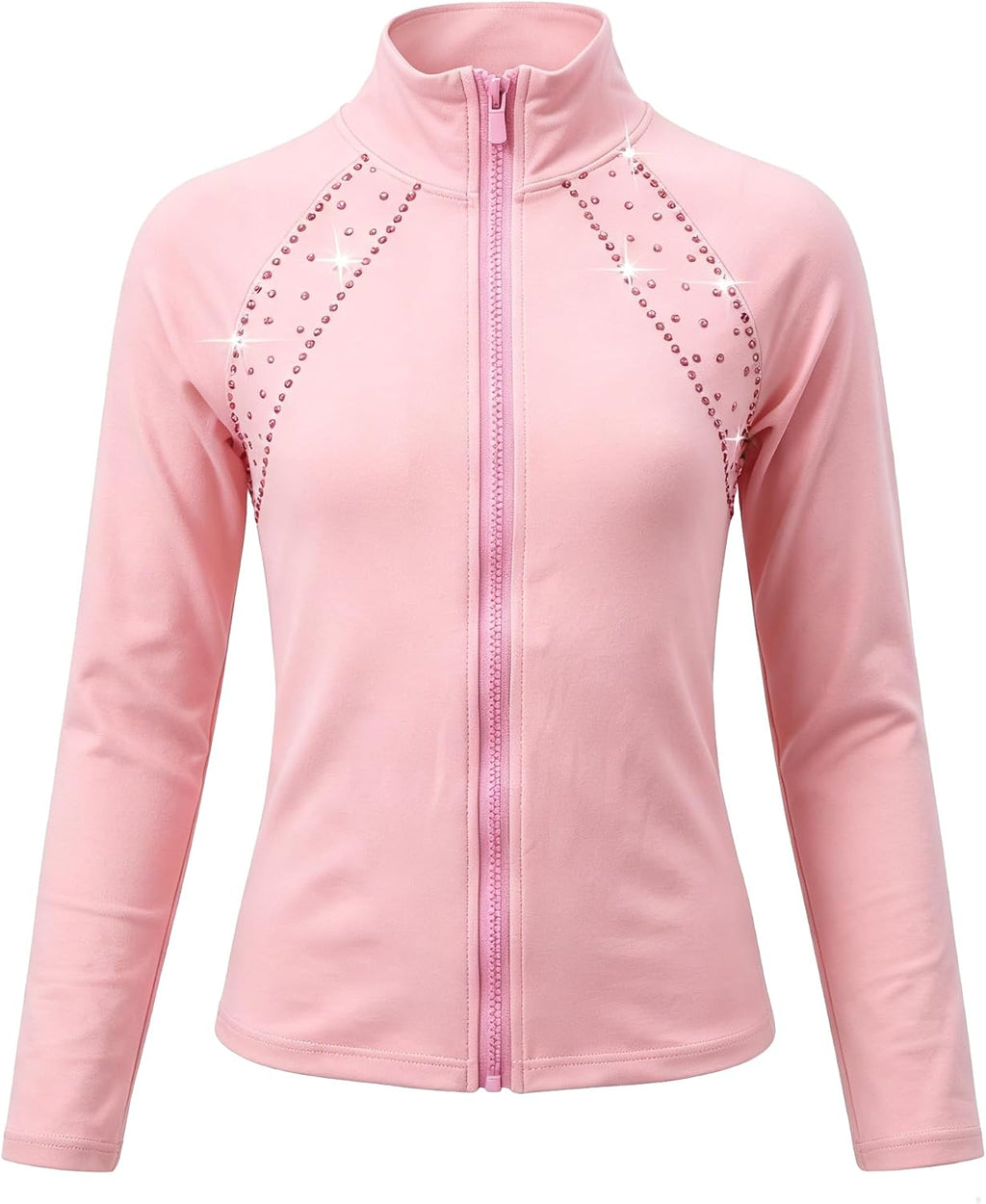JoyCan Chaqueta de entrenamiento de patinaje sobre hielo para niña,...