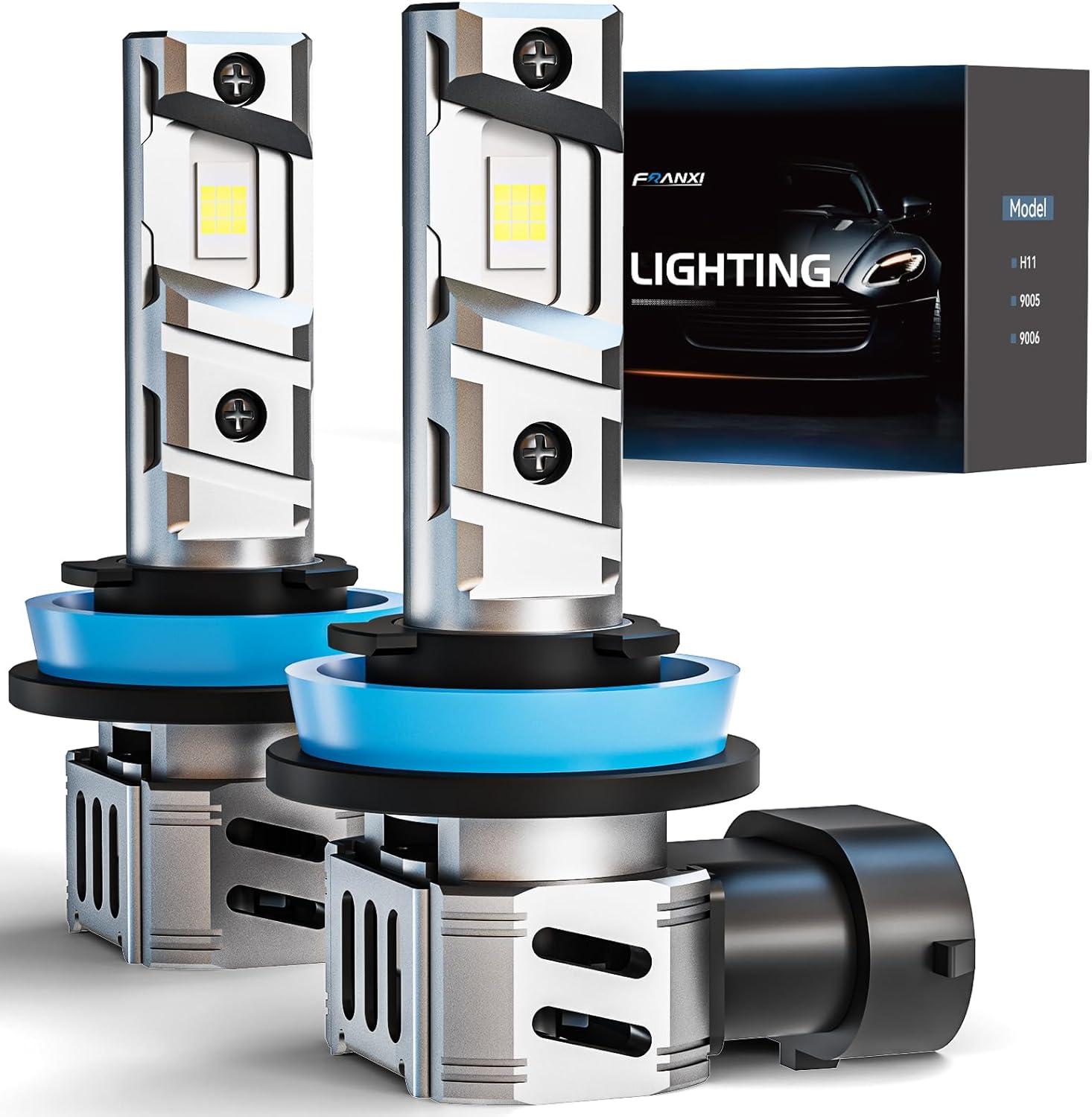 FRANXI Bombillas H11, luces antiniebla, H8 H9 H16, 60 W, superbrill...