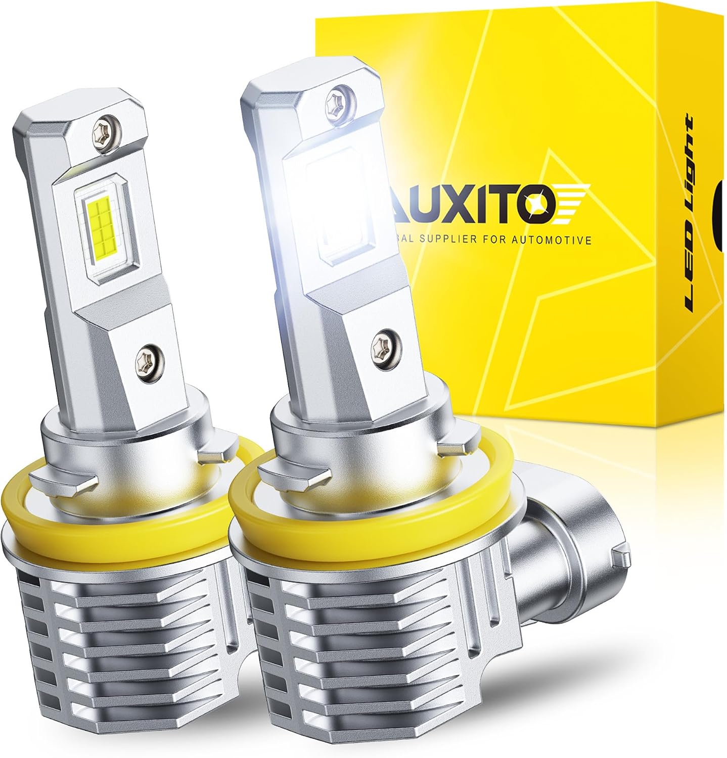 AUXITO Bombilla LED H11 H8 H9 H16 80000LM 6500K blanco frío, 22 W,...