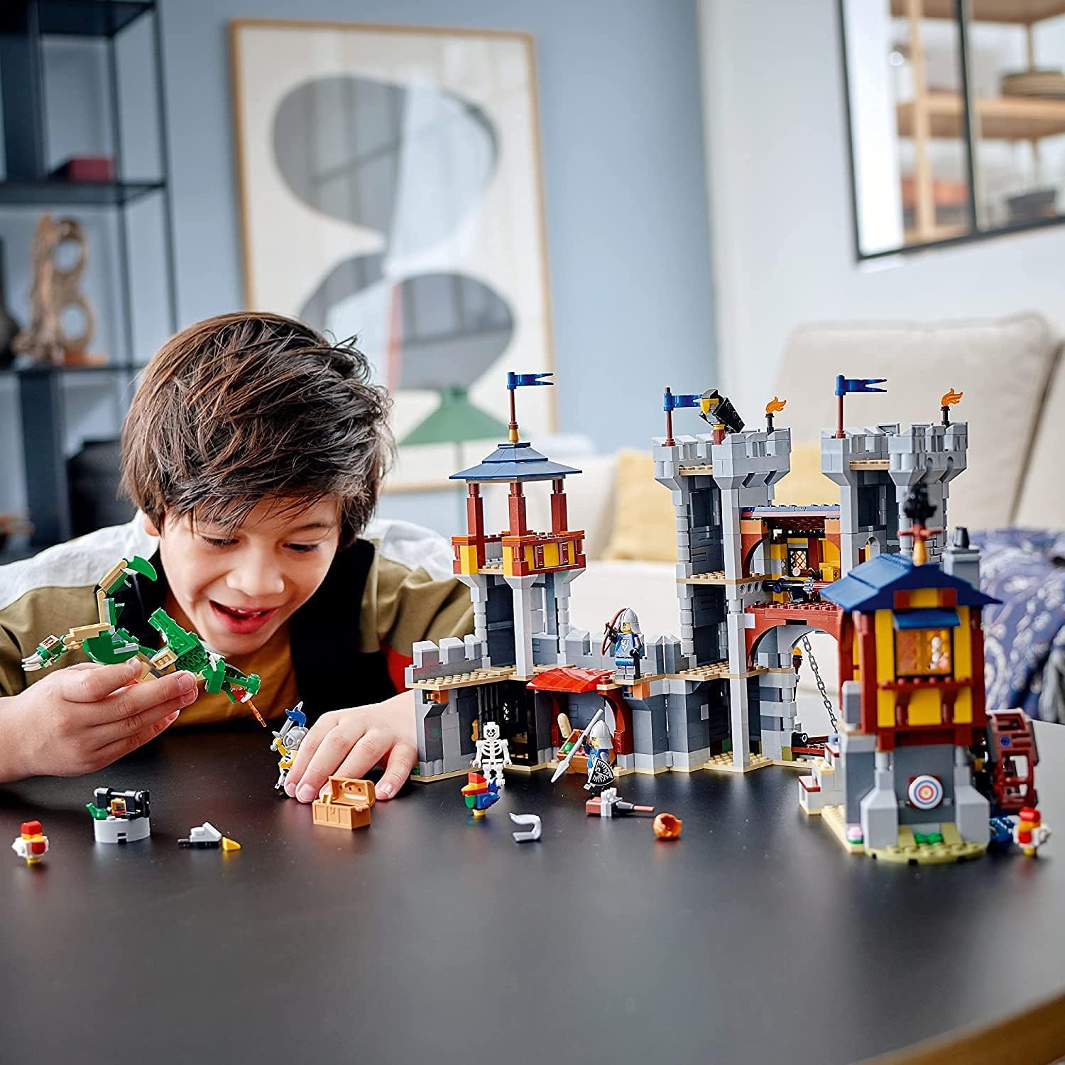 LEGO Creator 3 en 1 - Juguete de castillo medieval que se transform...
