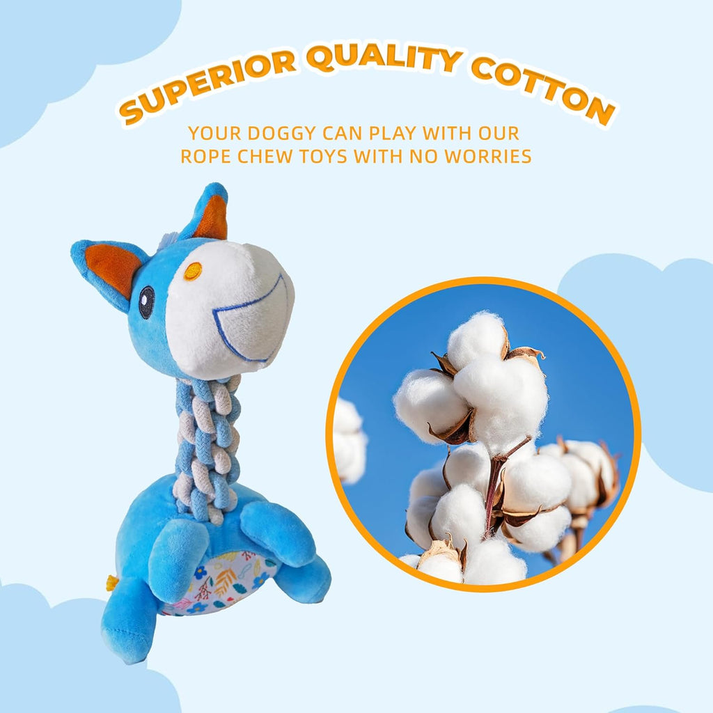 DSUMD Knots Twists Juguete para Perros, Juguete de Cuerda Chirriant...