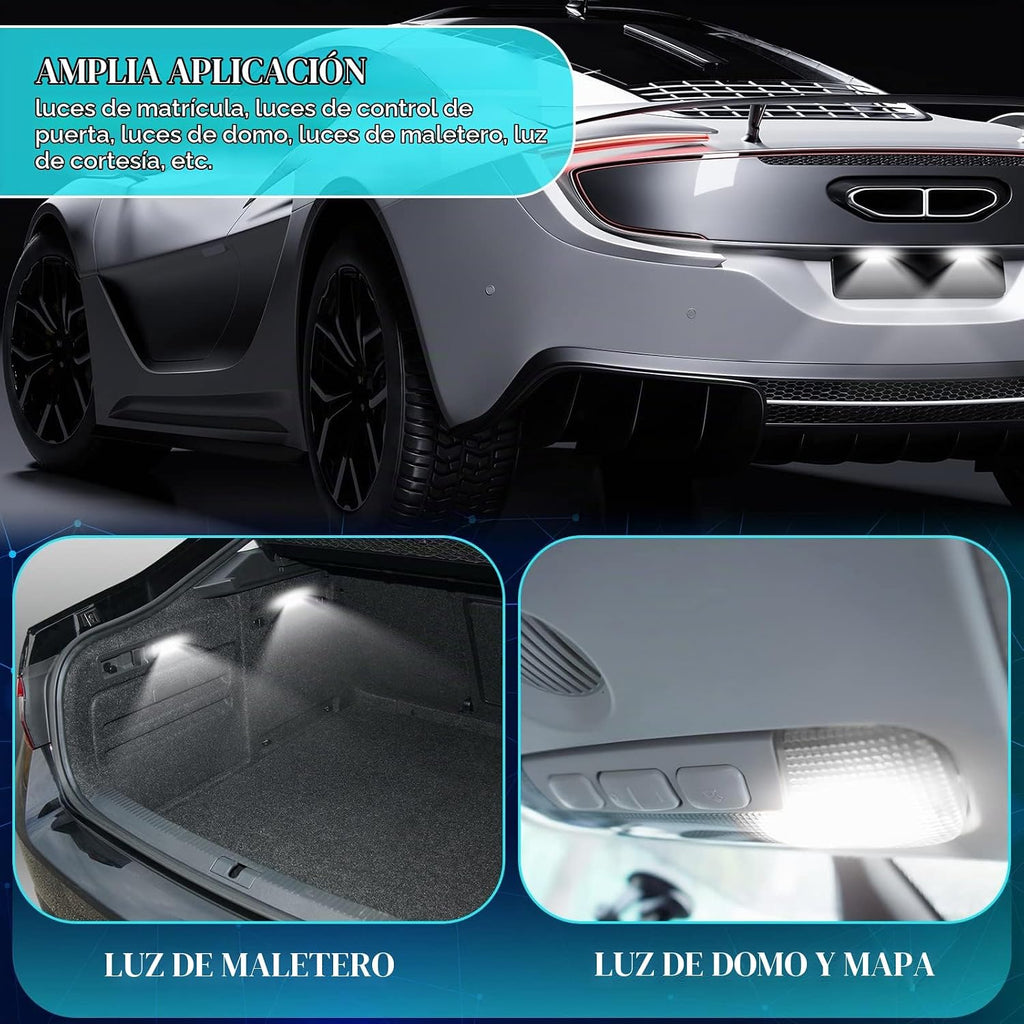 Frienda 70 Piezas Kit de Bombillas LED para Luces Interiores de Aut...