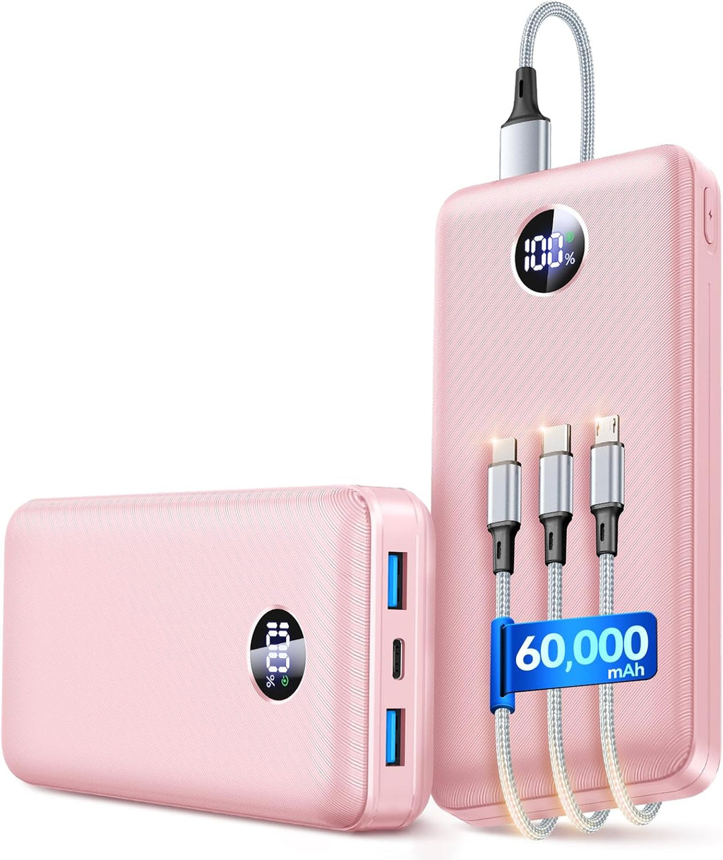 Cargador portátil de batería de 60,000 mAh, cargador de teléfono de...