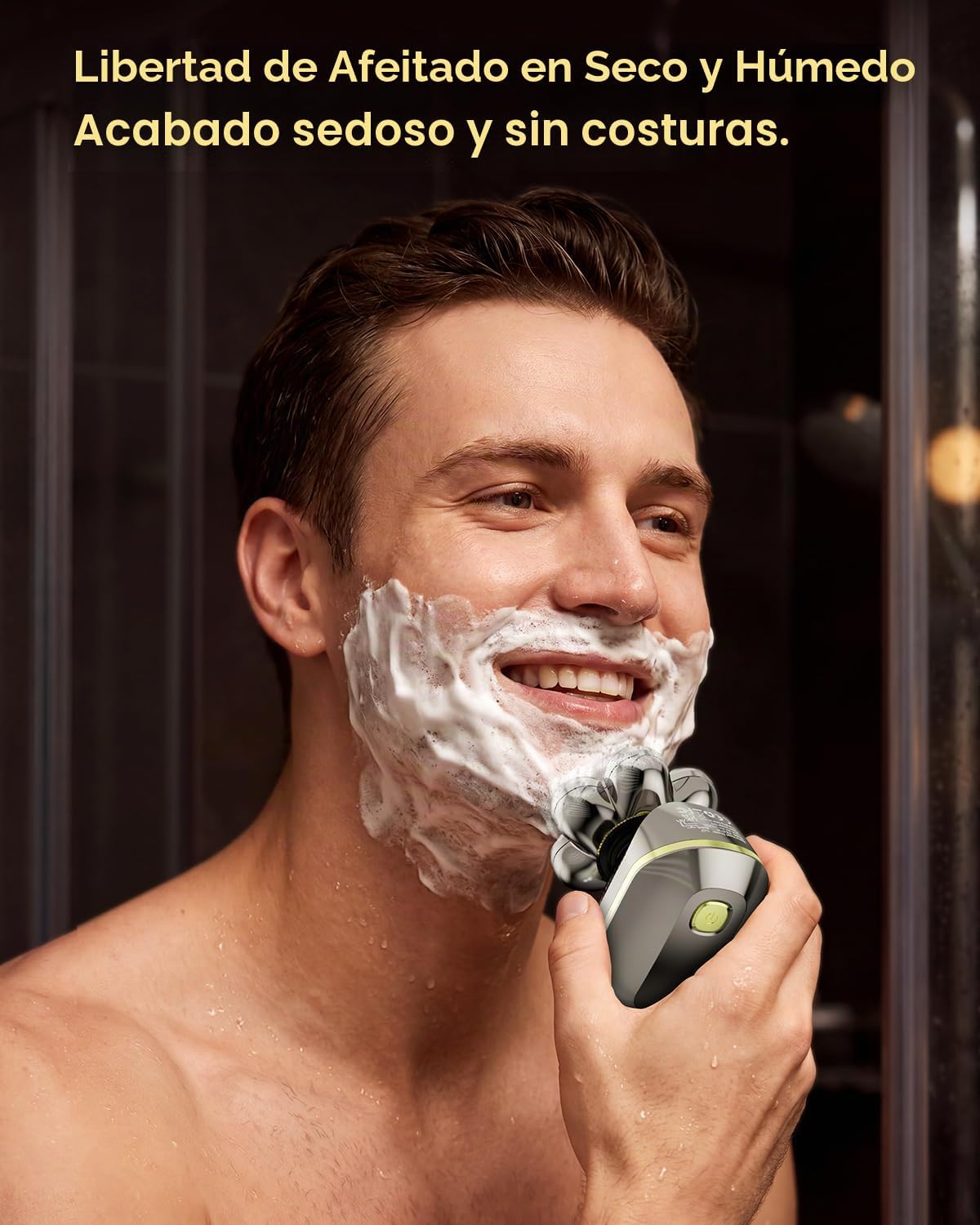 TEPOTZ Afeitadoras eléctricas 7D para hombres calvos, maquinilla de...