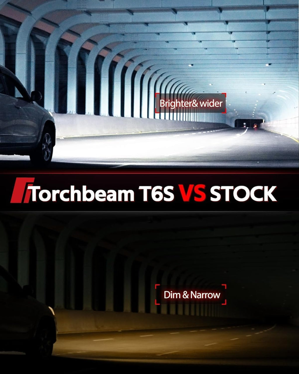 Torchbeam - Bombilla LED 9005\/HB3, 80000LM 8X Super Brighter 9005,...