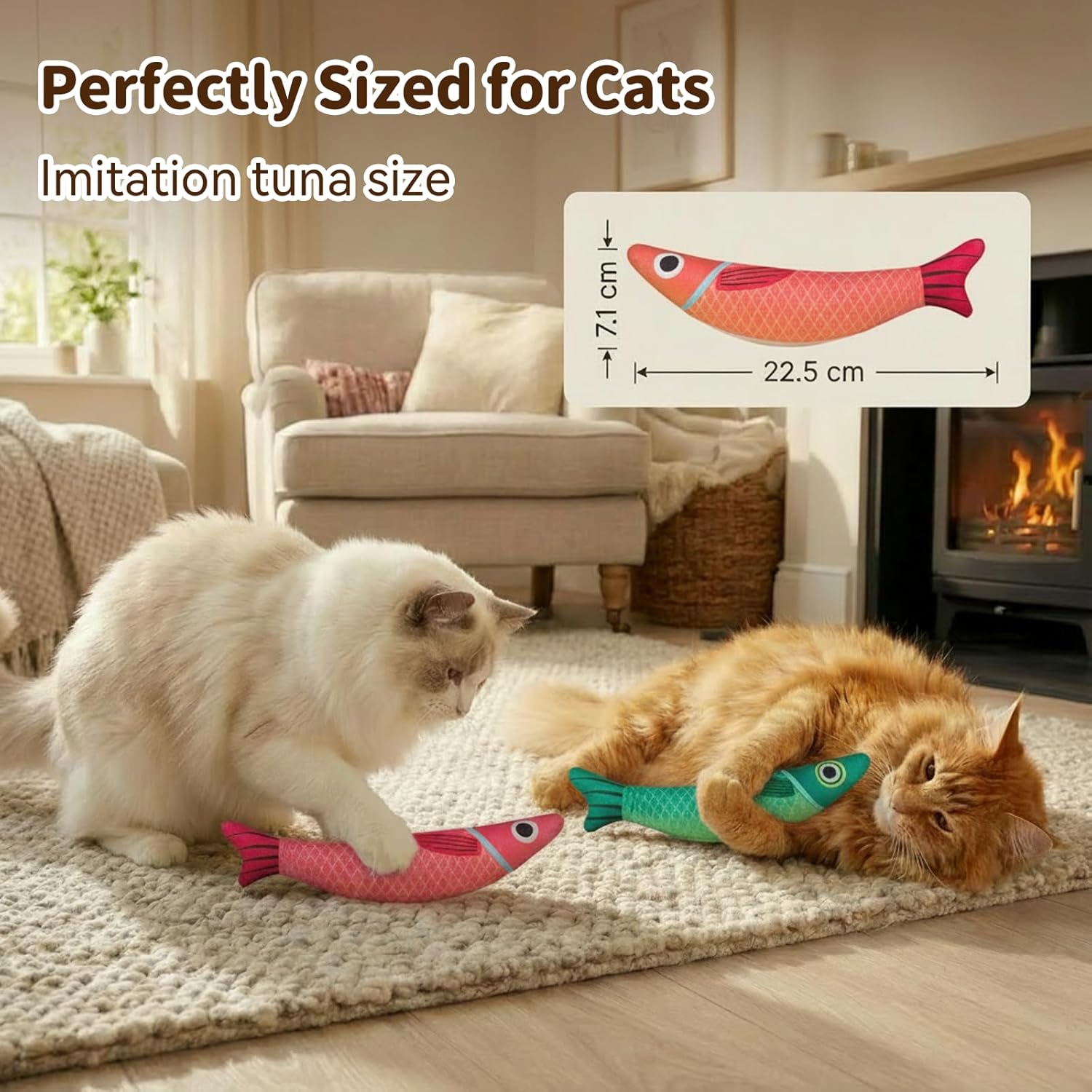 MAXTOOA Juguetes de hierba gatera para gatos de interior con 5000 m...