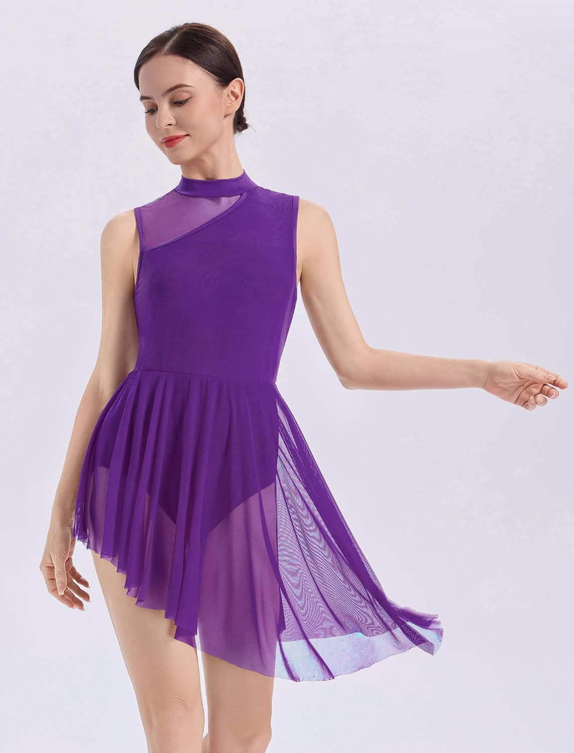 AFAVOM Vestido de baile lírico para mujer, disfraces de baile conte...