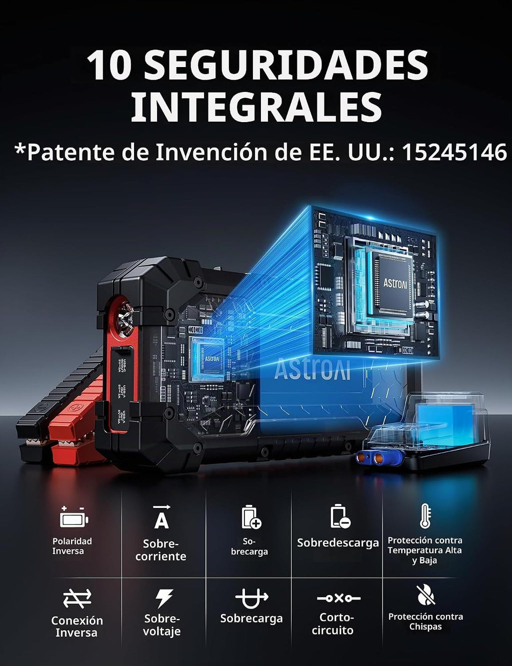 AstroAI S8 Ultra - Arrancador de litio de 12 V 4000 A hasta todos l...