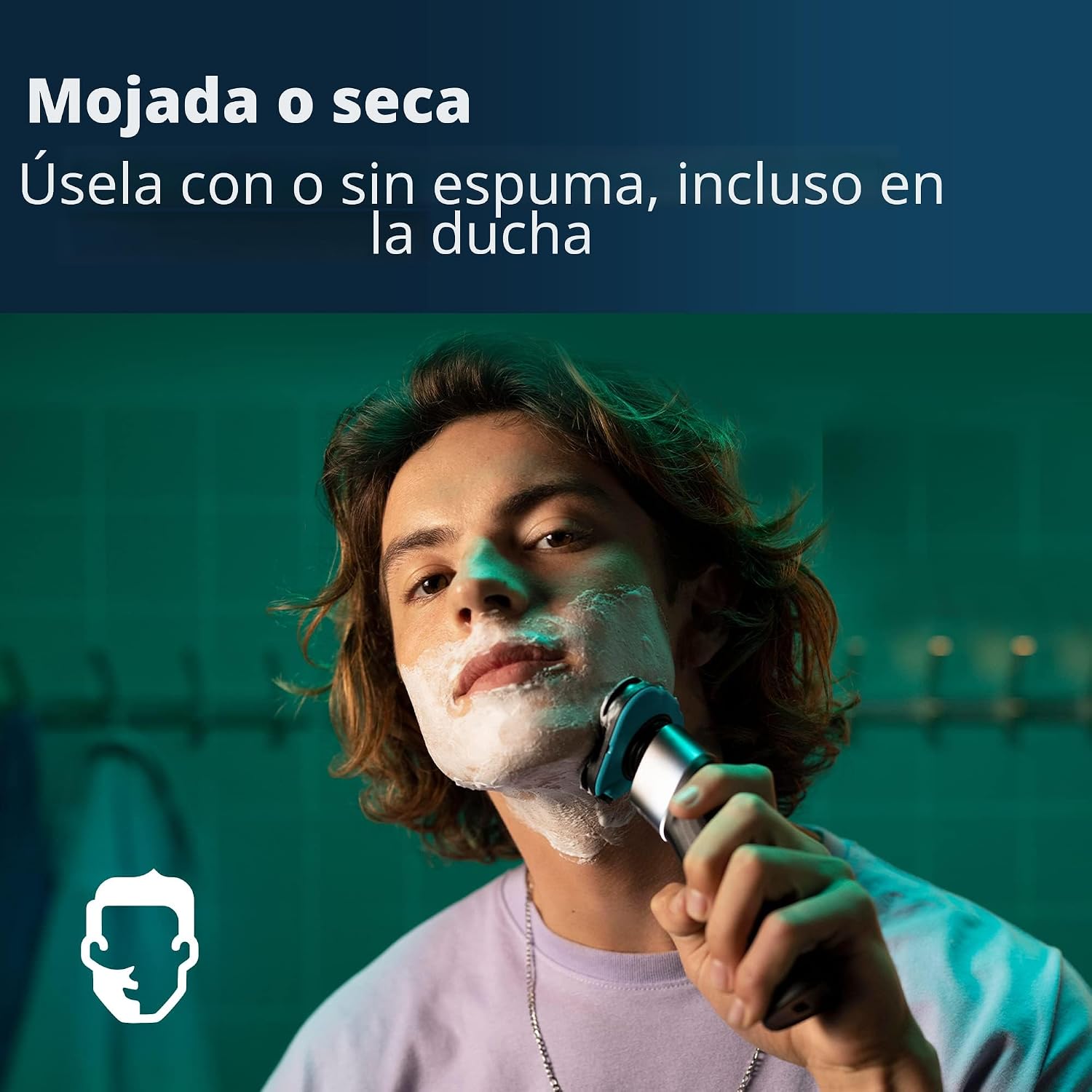 Philips Norelco Shaver 5000X, afeitadora recargable en seco y húmed...