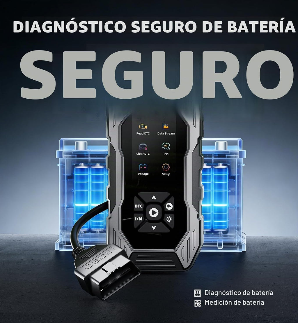 Arrancador con escáner OBD2 de 5000 A pico de batería de coche, arr...