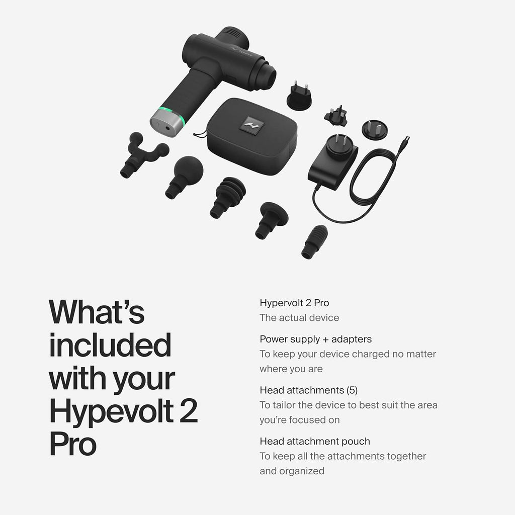 Hyperice Hypervolt 2 Pro - Con tecnología Quiet Glide, pistola de m...