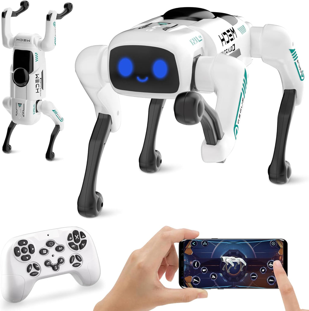 Dingdongwu - Perro robot inteligente para niños, mascota robótica d...