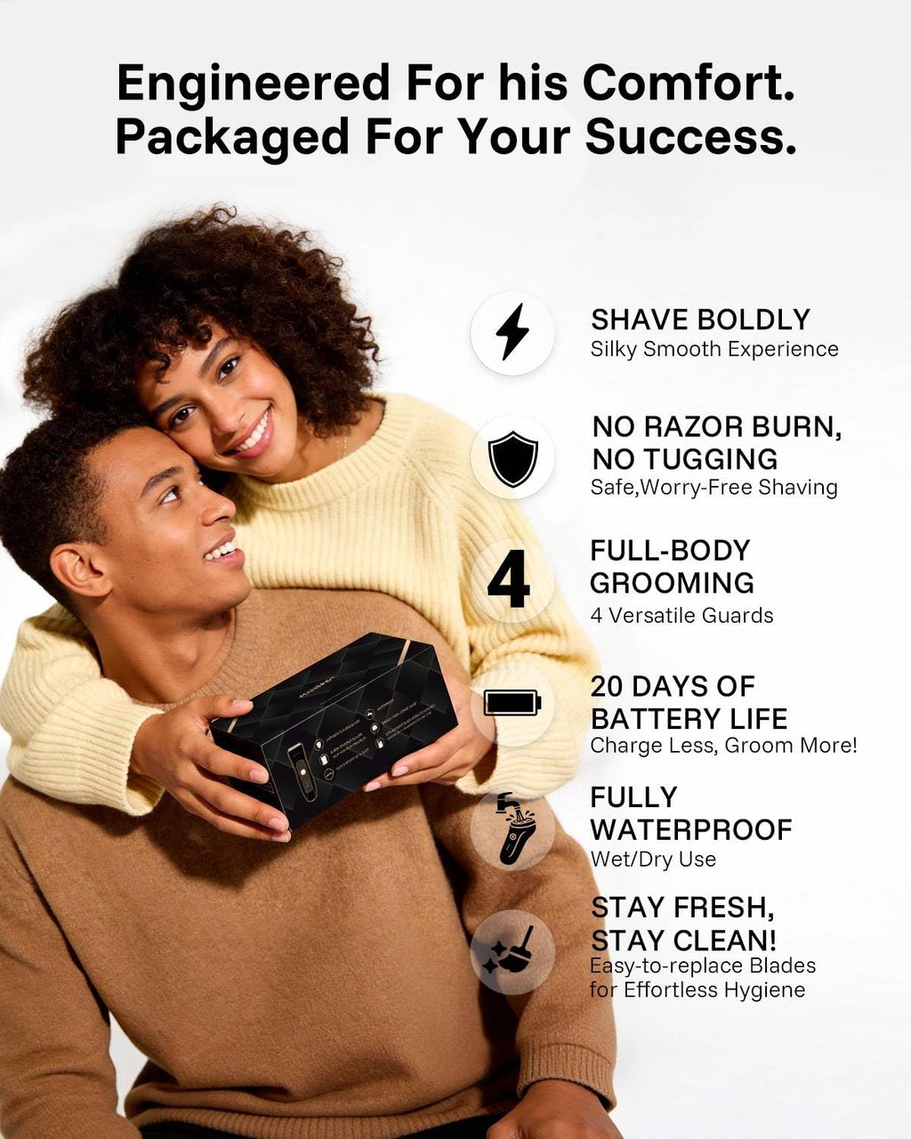 MANSPOT - Recortadora de pelo para hombres, regalos para hombres, r...