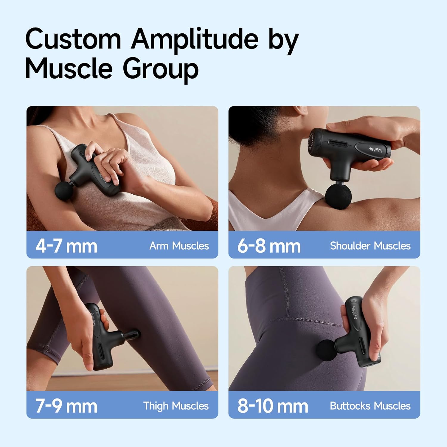 HEYCHY Super Mini pistola de masaje de tejido profundo, masajeador...
