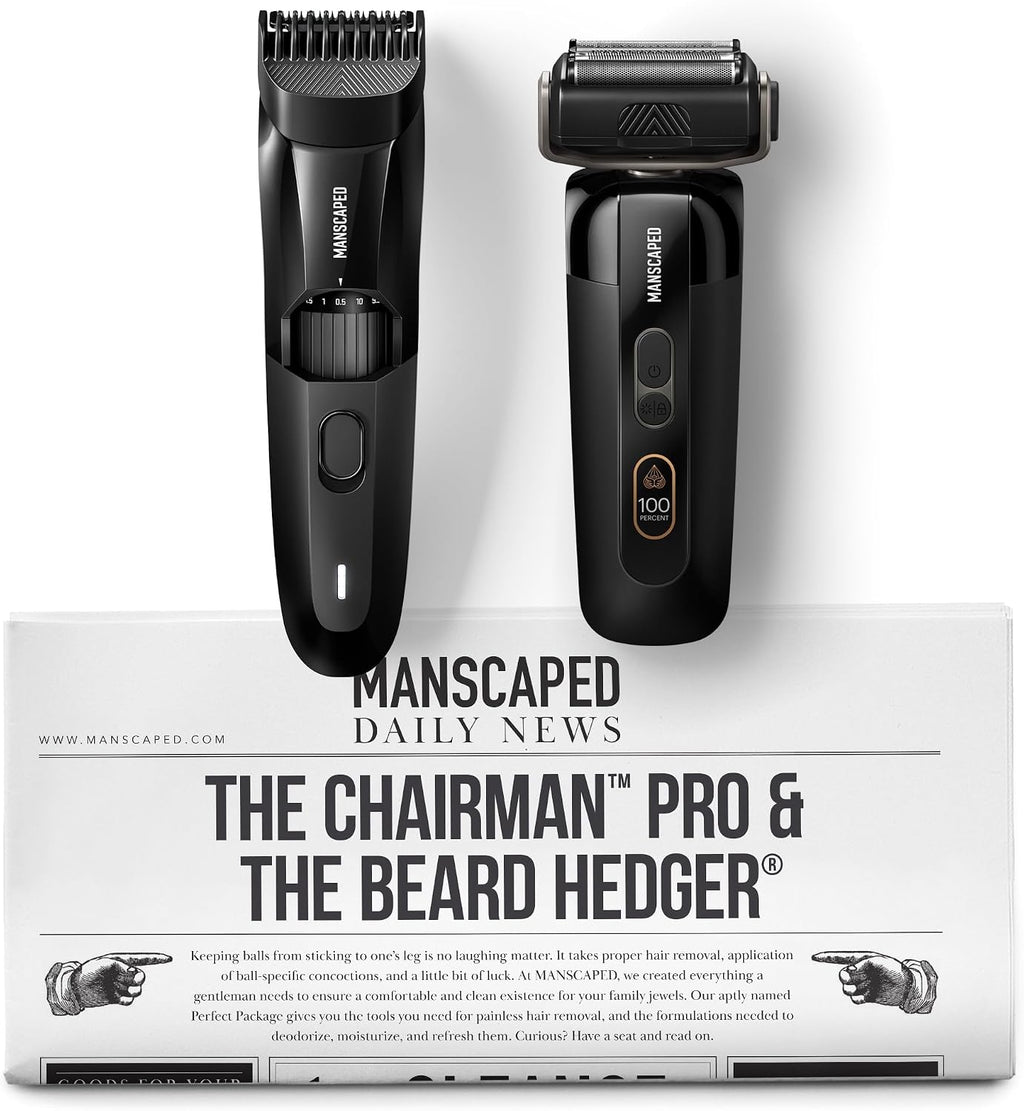 MANSCAPED® The Chairman™ PRO - Afeitadora facial eléctrica para hom...