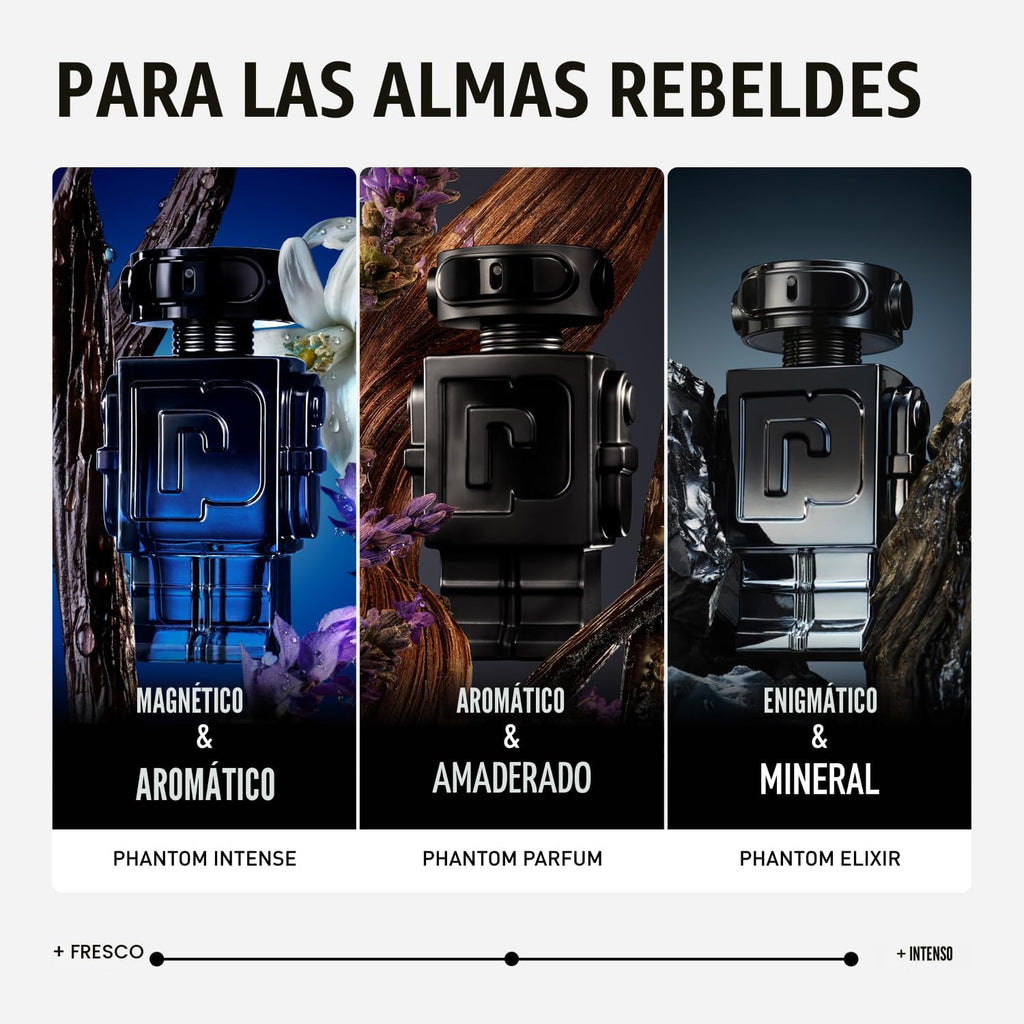 Rabanne Phantom Eau de Parfum para hombres - Perfume aromático de á...