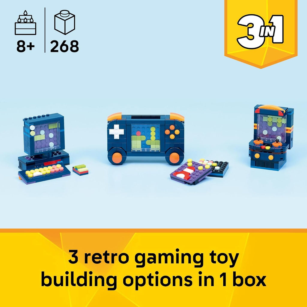 LEGO Creator 3 en 1 Retro Gaming Console Building Toy para niños y...