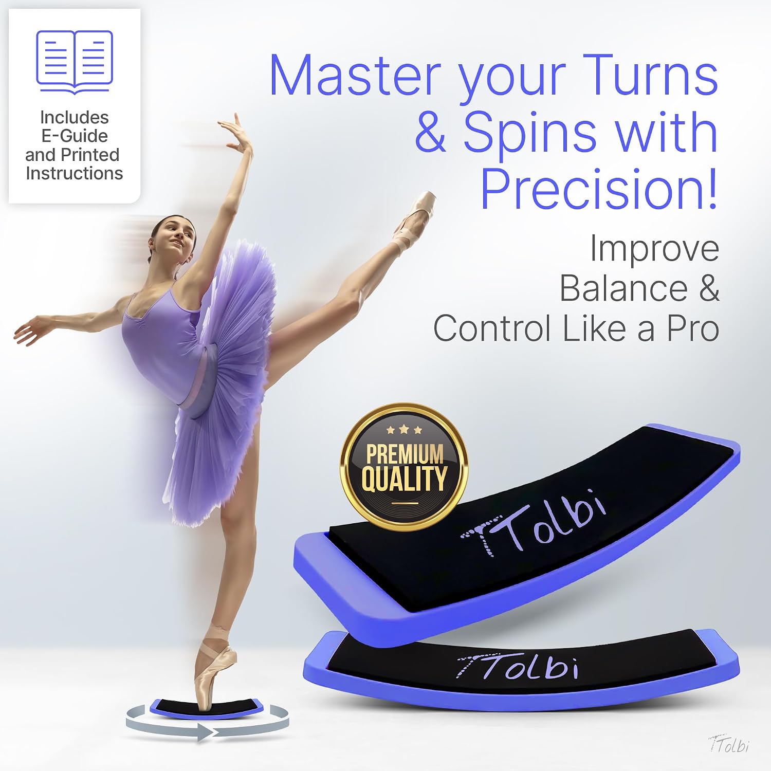Tabla de giro premium para bailarines y patinadores \u2013 Mejora l...