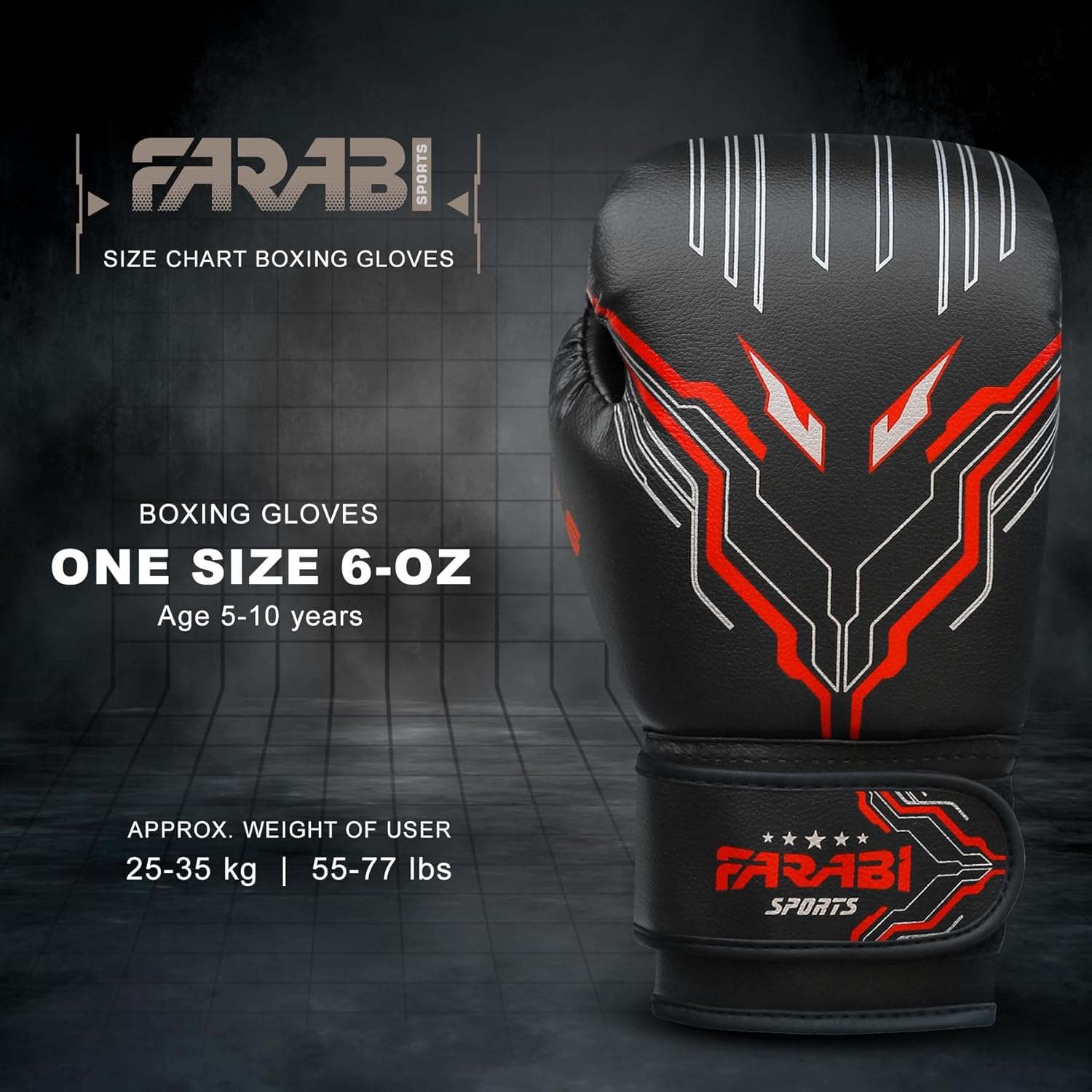 Farabi Sports Guantes de boxeo para niños y niñas, guantes de kickb...
