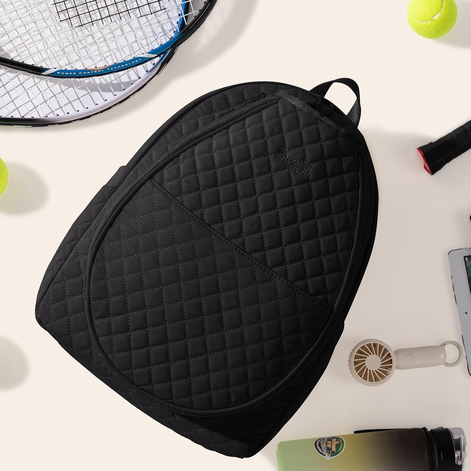 Sucipi Bolsas de tenis para mujeres, Mochila bolsa acolchada para r...