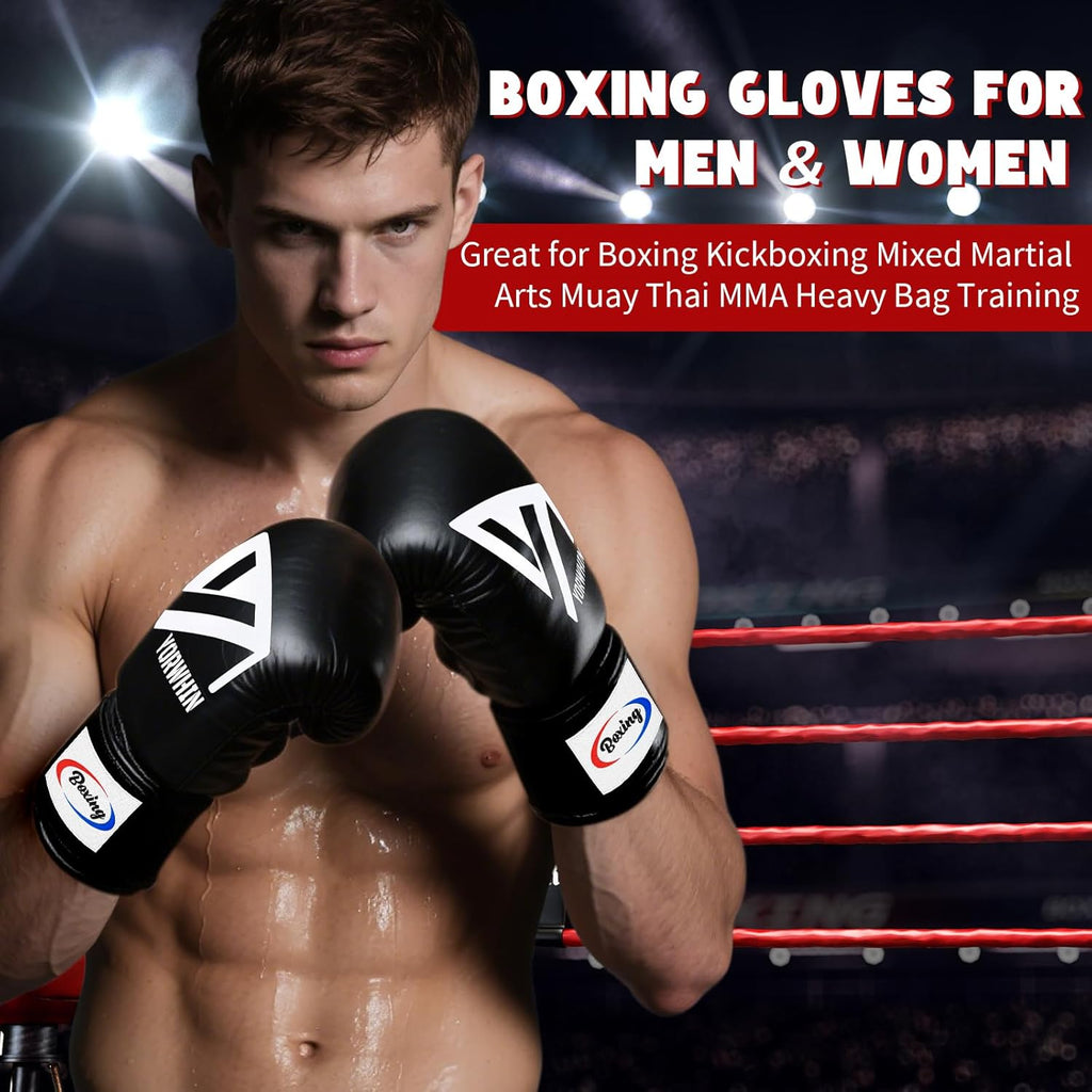 Guantes de boxeo para hombres y mujeres, guantes de entrenamiento y...