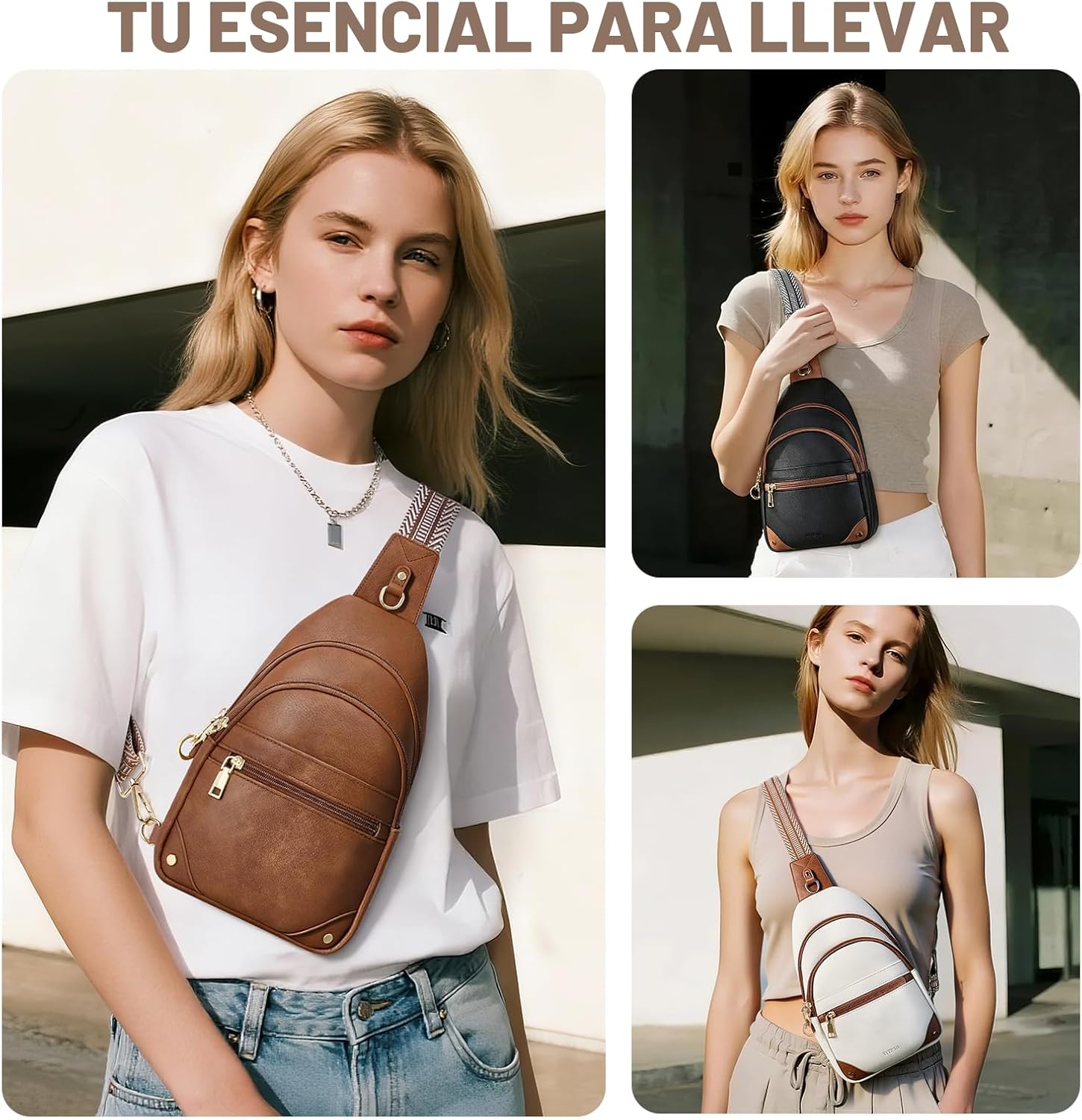 SYTRAH Bolsos de hombro antirrobo para mujer, bolso bandolera RFID...